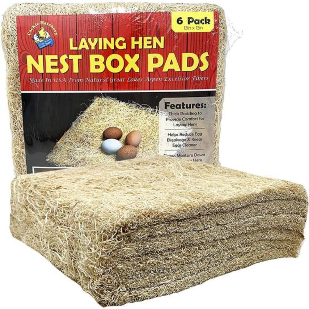 Cackle Hatchery Laying Hen Nest Box Pads - 13" x 13" (6 Pack)